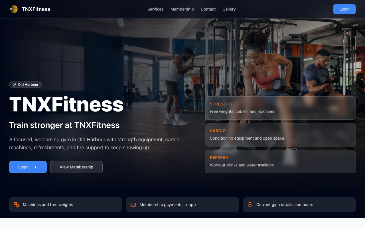 TNXFitness — screenshot